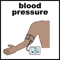 Blood pressure monitor on arm
