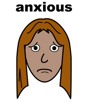 anxious face