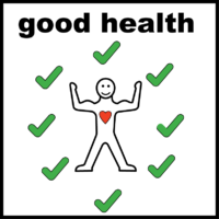 illustration of good health