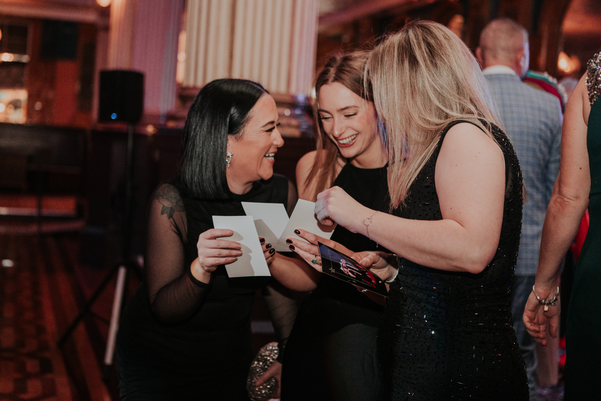 Three colleagues together at the Time to Shine awards