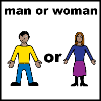 illustration of man or woman