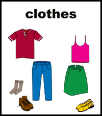 illustration of items of clothing