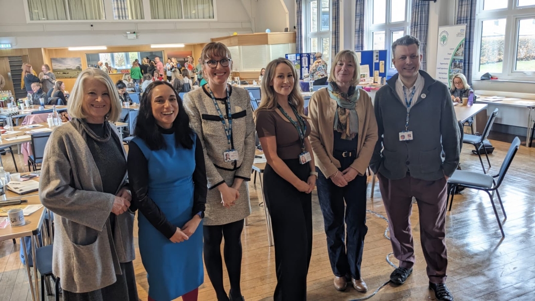 Group shot at International Women's Day event